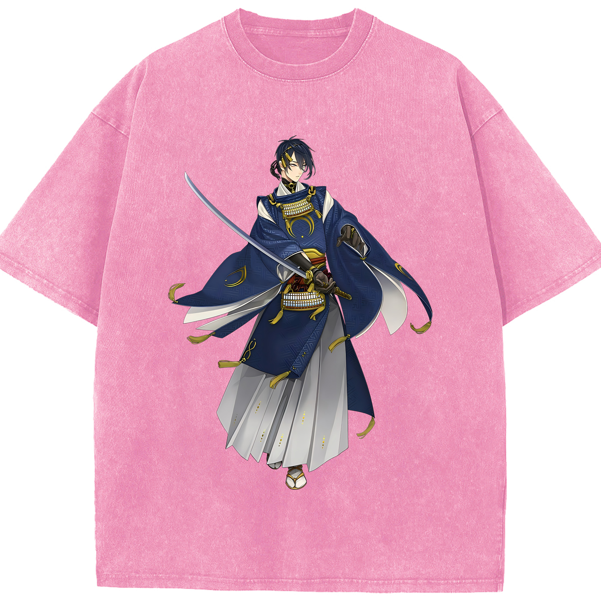 （画像用） 刀剣乱舞 Touken Ranbu 綿100% ヴィンテージ風 半袖Tシャツ（フロントプリント）